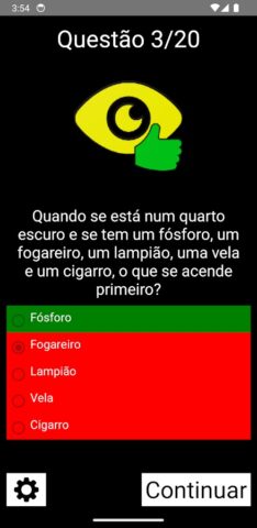 Exame Psicotecnico для Android — скриншот 3