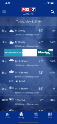 FOX 7 Austin: Weather для iOS — скриншот 2