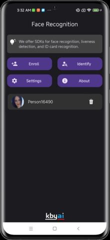 Face Recognition для Android — скриншот 1