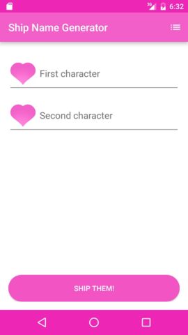 Fandom Ship Names Generator для Android — скриншот 2
