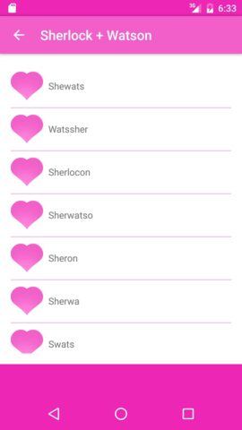 Fandom Ship Names Generator для Android — скриншот 4