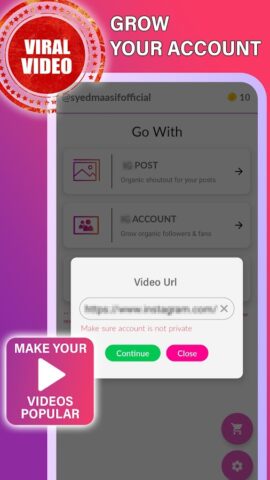 Fast Followers & Real Likes для Android — скриншот 4