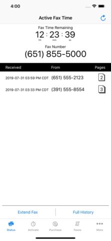 FaxReceive — receive fax app для iOS — скриншот 1