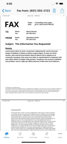 FaxReceive — receive fax app для iOS — скриншот 2