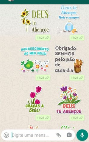 Figurinhas Gospel для Android — скриншот 1