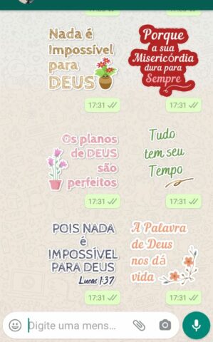 Figurinhas Gospel для Android — скриншот 3