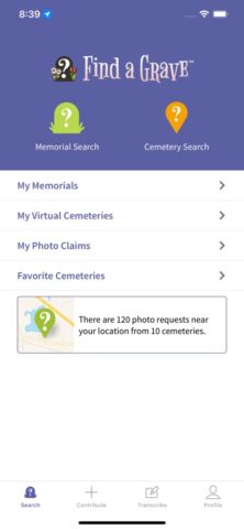 Find a Grave для iOS — скриншот 1