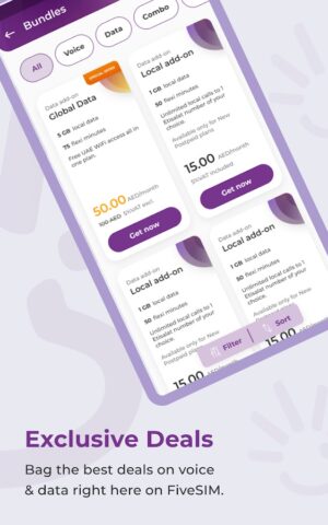 FiveSIM для Android — скриншот 4