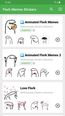 Flork Стикеры WAStickerApps для Android — скриншот 1