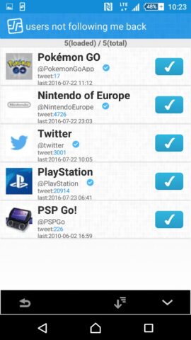 Follow Tool for Twitter для Android — скриншот 2