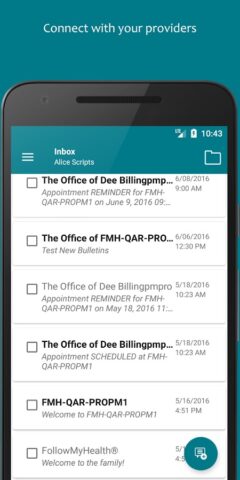 FollowMyHealth® для Android — скриншот 2
