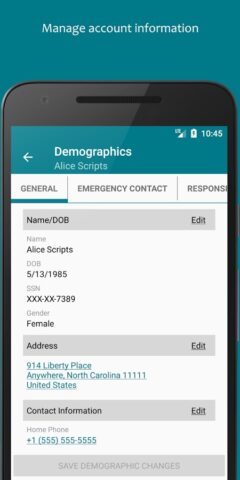 FollowMyHealth® для Android — скриншот 3