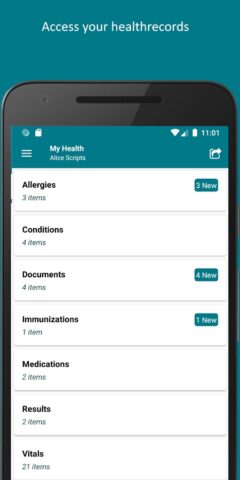 FollowMyHealth® для Android — скриншот 5