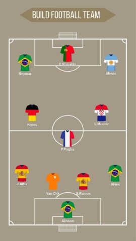 Football Squad Builder для Android — скриншот 3