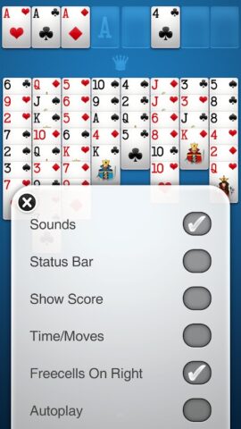 FreeCell Solitaire для Android — скриншот 5