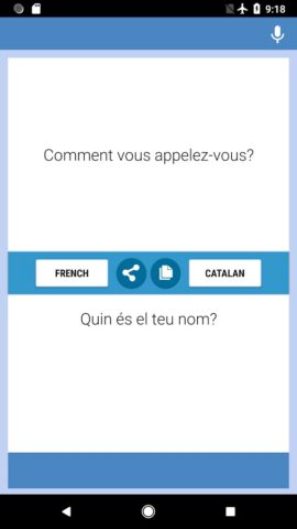Traductor Francès-català для Android — скриншот 4