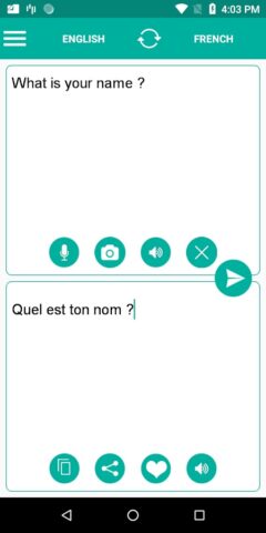 French English Translator для Android — скриншот 1