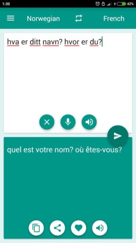 French-Norwegian Translator для Android — скриншот 1