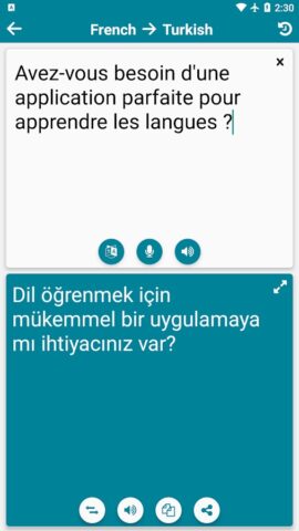 French — Turkish для Android — скриншот 3
