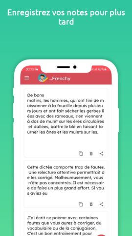 Frenchy — Correcteur français для Android — скриншот 3