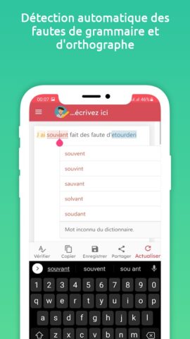 Frenchy — Correcteur français для Android — скриншот 4