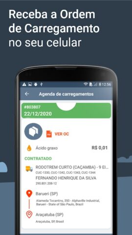 Freto — Frete carga todo dia для Android — скриншот 3
