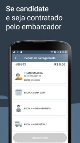 Freto — Frete carga todo dia для Android — скриншот 4