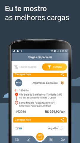 Freto — Frete carga todo dia для Android — скриншот 5