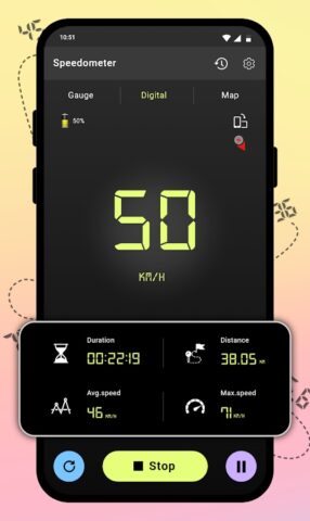 GPS Speedometer: Route Tracker для Android — скриншот 2