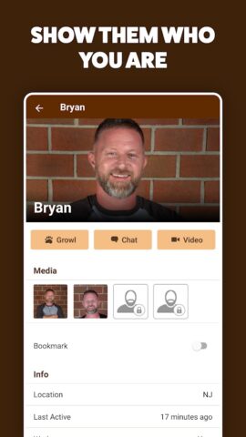 GROWLR: Gay Bears Near You для Android — скриншот 2