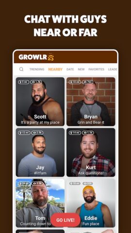 GROWLR: Gay Bears Near You для Android — скриншот 5