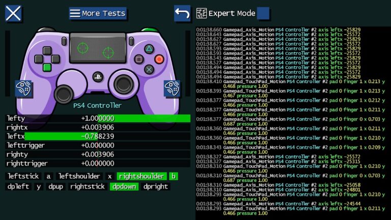 Game Controller Tester для Android — скриншот 1