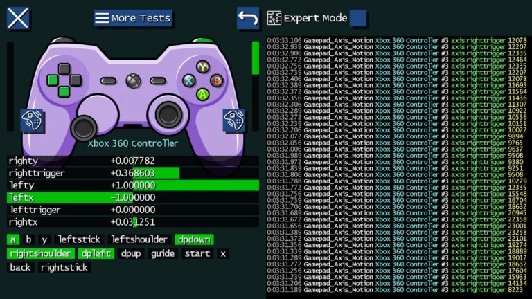 Game Controller Tester для Android — скриншот 3