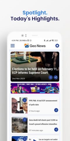 Geo News для Android — скриншот 3