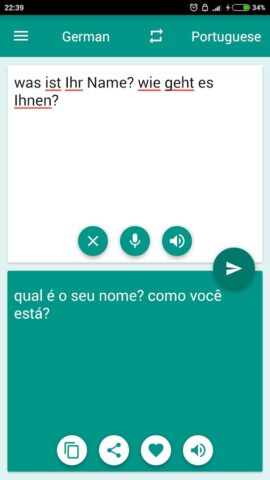 German-Portuguese Translator для Android — скриншот 2