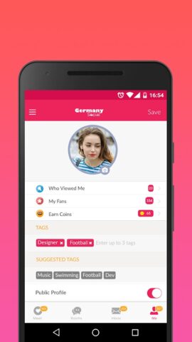 Germany Social: Dating & Chat для Android — скриншот 3