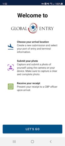 Global Entry для Android — скриншот 1