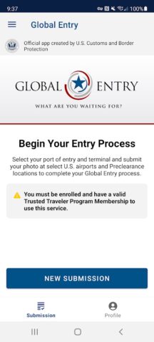Global Entry для Android — скриншот 2