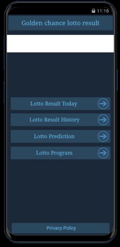 Golden Chance Lotto Result для Android — скриншот 1