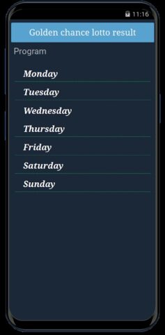 Golden Chance Lotto Result для Android — скриншот 3