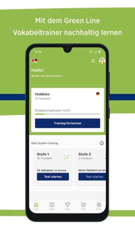 Green Line Vokabeltrainer для Android — скриншот 1