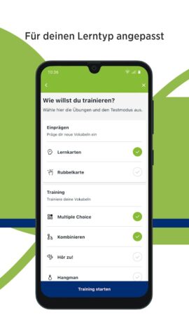 Green Line Vokabeltrainer для Android — скриншот 3