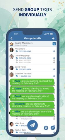 Mass Text Message для iOS — скриншот 1
