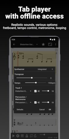 GuitarTab — Tabs & Chords Pro для Android — скриншот 2