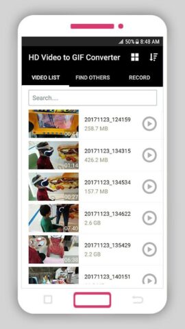 HD Video to GIF Converter для Android — скриншот 1