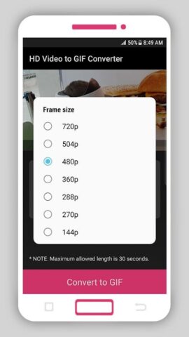HD Video to GIF Converter для Android — скриншот 4