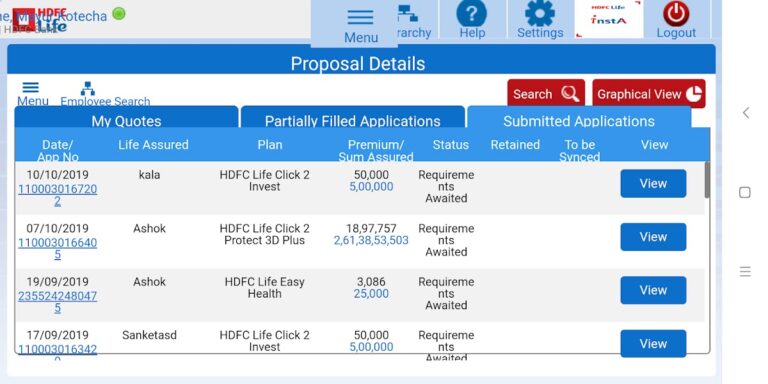 HDFC Life mSD Sales для Android — скриншот 5