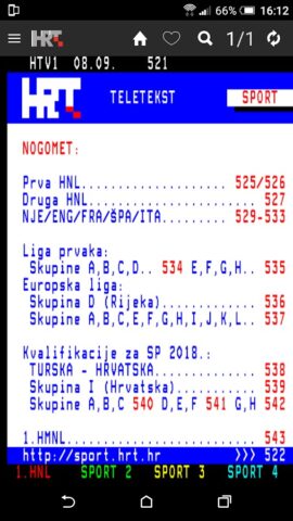HRT Teletekst для Android — скриншот 4