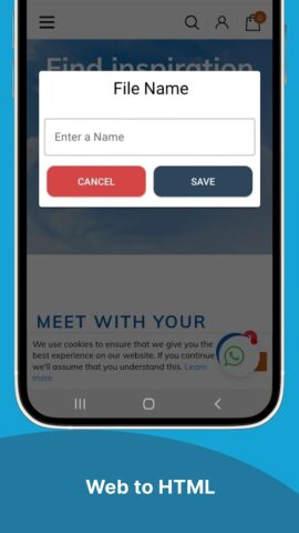 HTML-просмотрщик и редактор для Android — скриншот 5