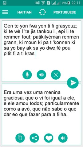 Haitian Portuguese Translator для Android — скриншот 2